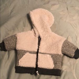 Stem 3mo fleece hooded jacket EUC